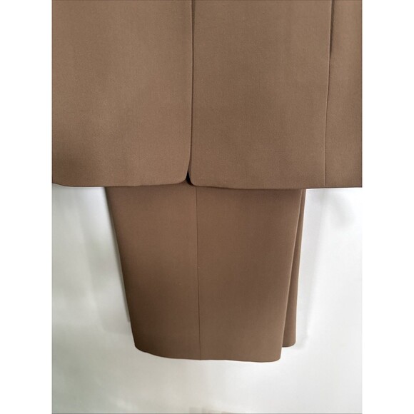 NEW Talbots Women's Pure Silk Suit Jacket/Pant Set Lined Sz 10 Brown MSRP $286 - Picture 4 of 10